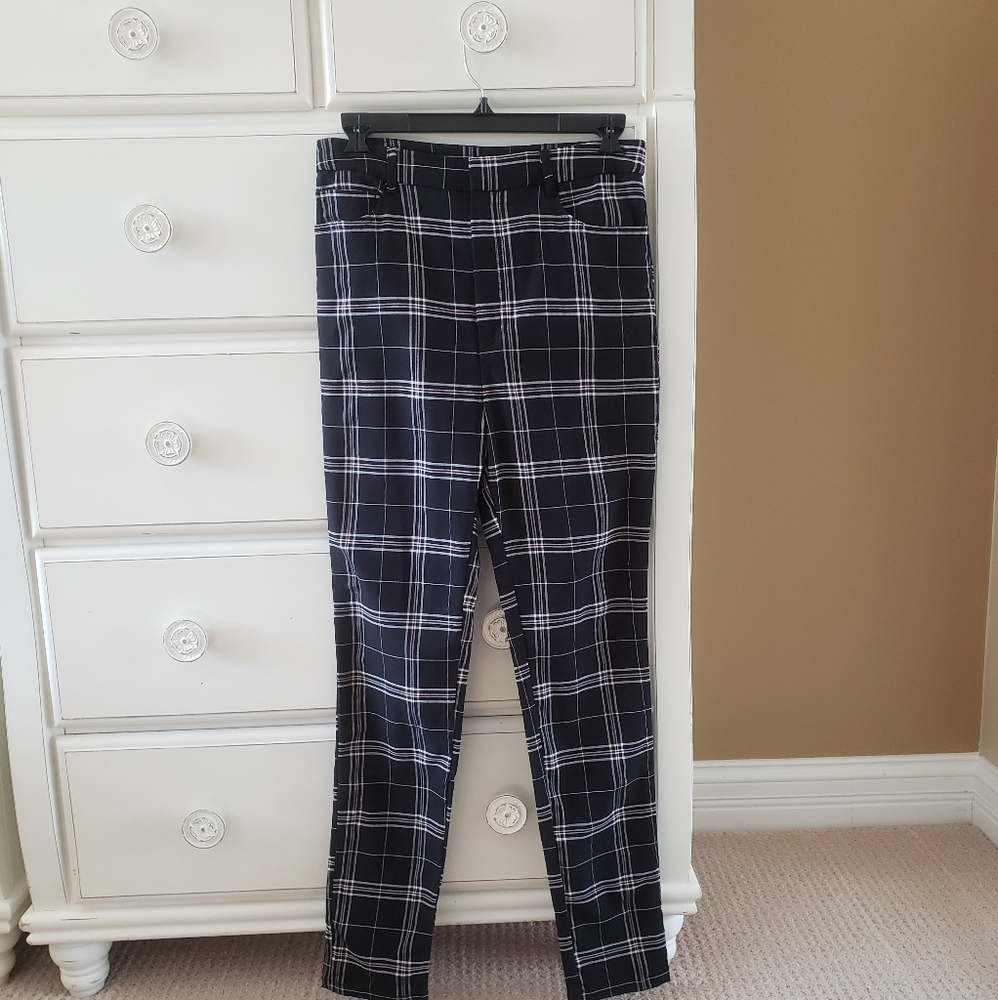 Forever 21 Black Plaid Pants